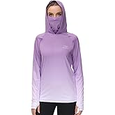 BASSDASH Women's Fishing Hoodie Shirt with Face Mask Thumb Holes UPF 50+ FS23W