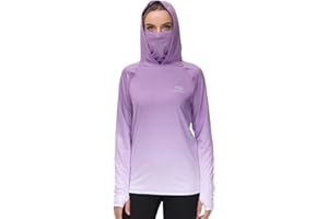 BASSDASH Women's Fishing Hoodie Shirt with Face Mask Thumb Holes UPF 50+ FS23W