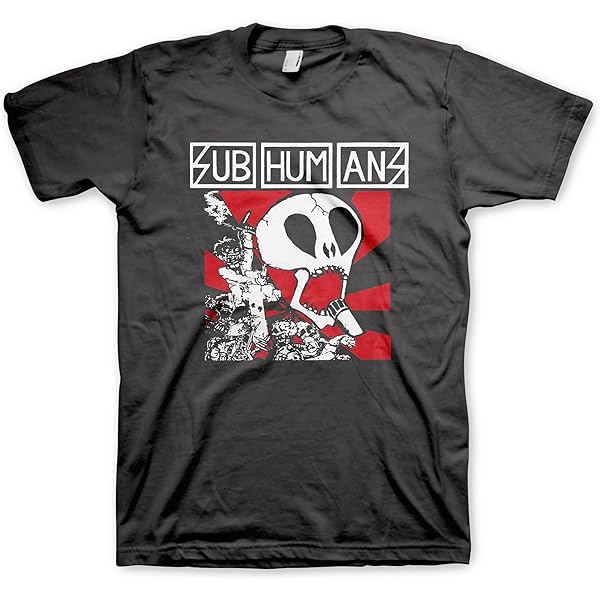SUB HUMANS スカルデザイン Tシャツ ダークグレー SUB HUMANS スカルデザイン Tシャツ ダークグレー スカル