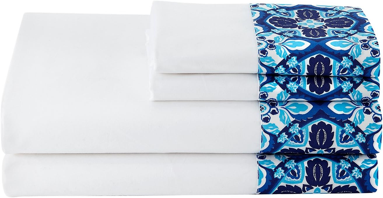 Living Quarters Loft 225 Thread Count Cotton Percale Sheets Set King Sheet Set Amazon Co Uk Kitchen Home