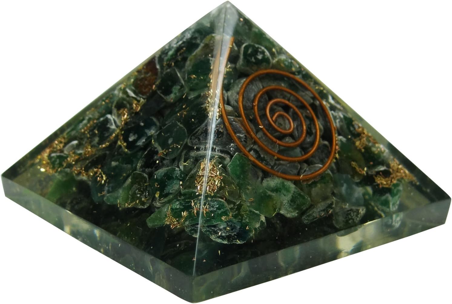 HARMONIZE Orgone Aventurine Stone Pyramid Reiki Healing Crystals Chakra Balancing Therapy Energy Generator