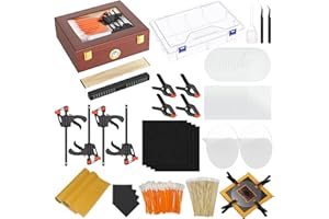 FOOIND 313 Pcs Trading Card Cleaning Kit, Card Grading Flattening Kit for TCG Collectors Collectible, Card Restoration Repair Fix Kits Bent Flatten Lifted Edges Accessories