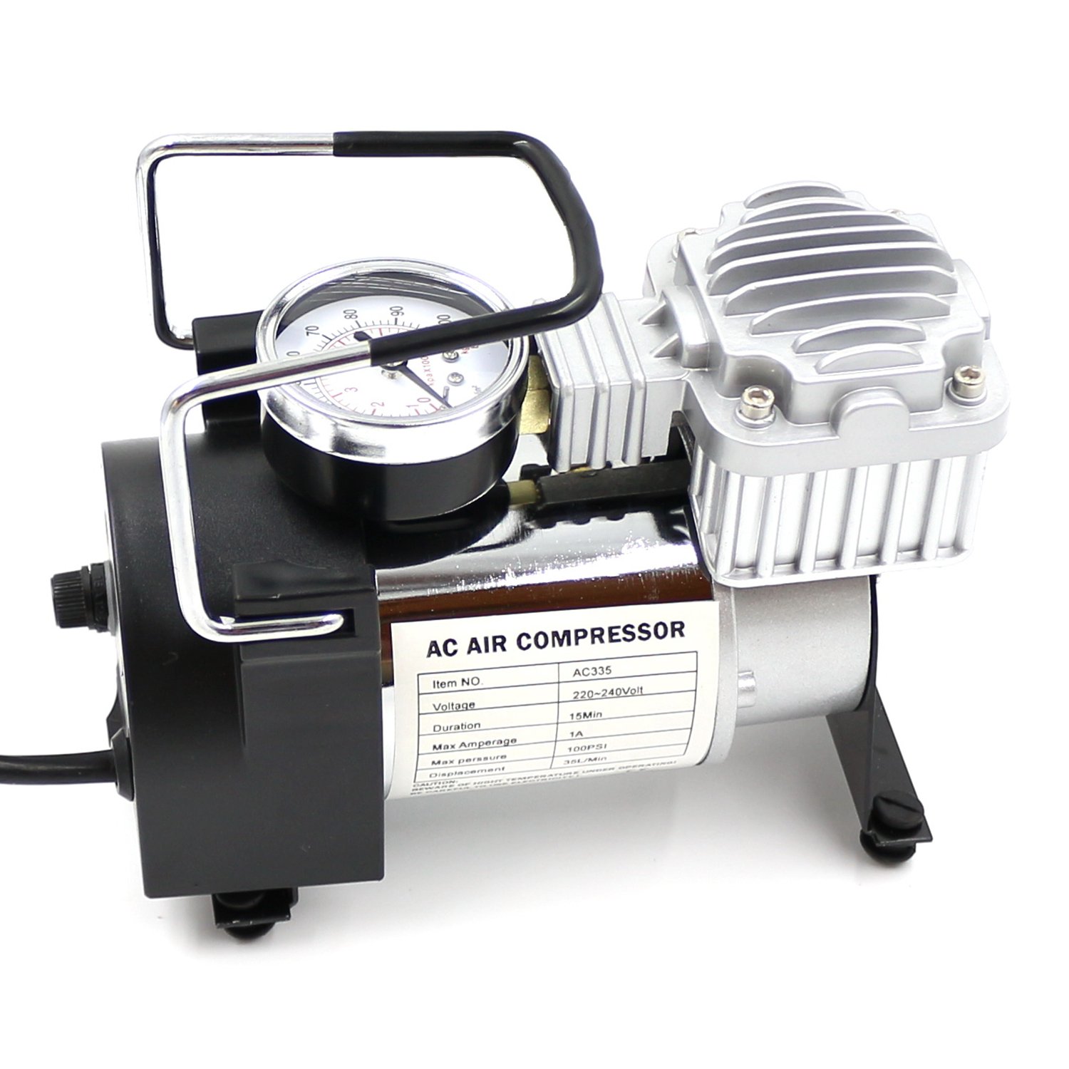 240v mains car tyre inflator pump