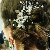 Accessoire Cheveux Mariage En Cristal Et Alliage | Diadème Ou Broche à Cheveux Style Vigne Et Fleurs | Pour Mariée, Demoiselle D'honneur, Soirée