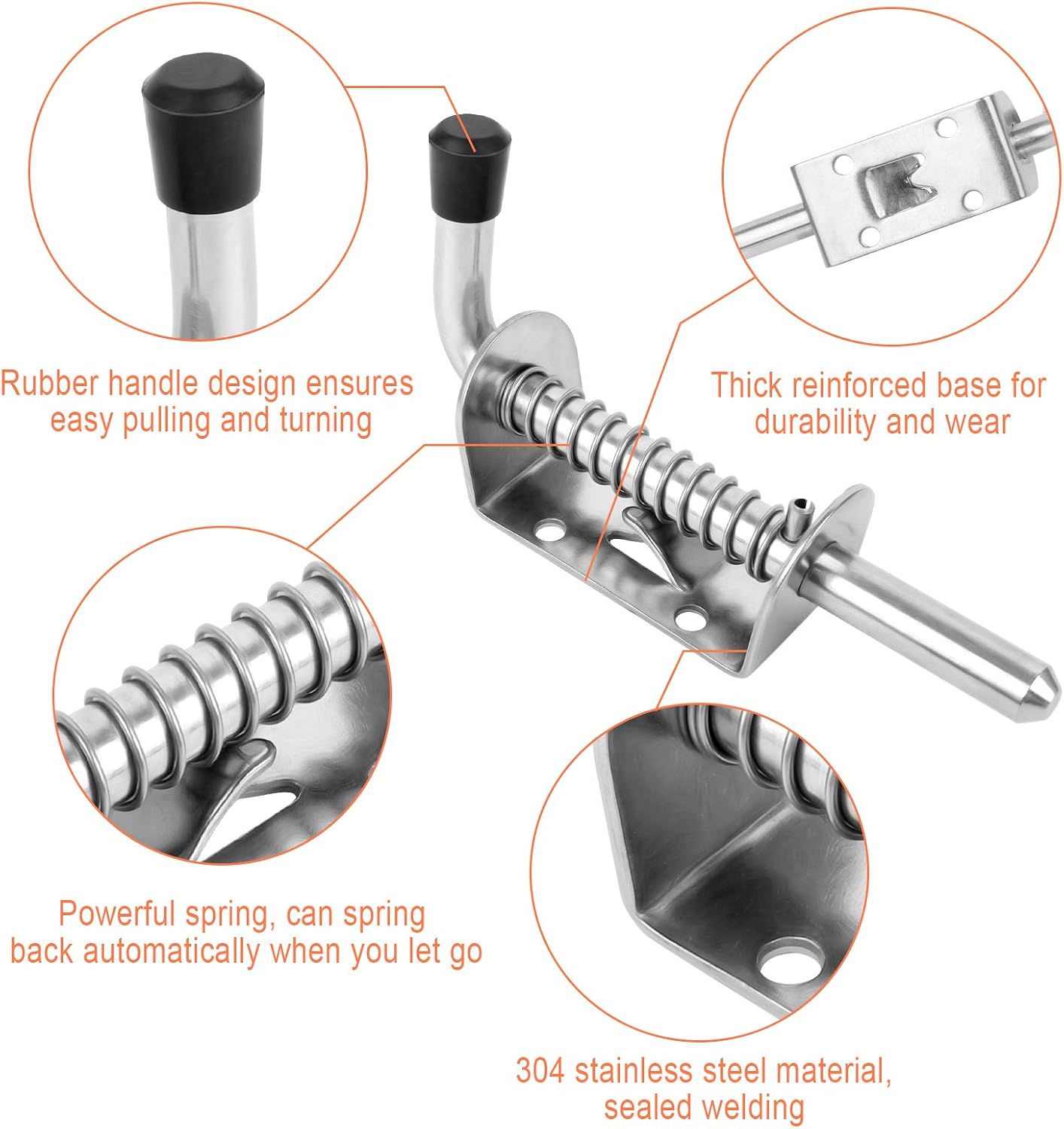 Huayue 2 PCS Spring Loaded Latch - Image 4