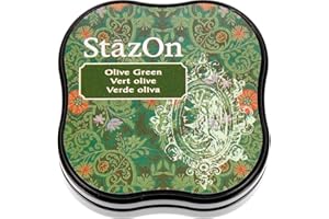 Tsukineko StazOn Midi Pad, Olive Green