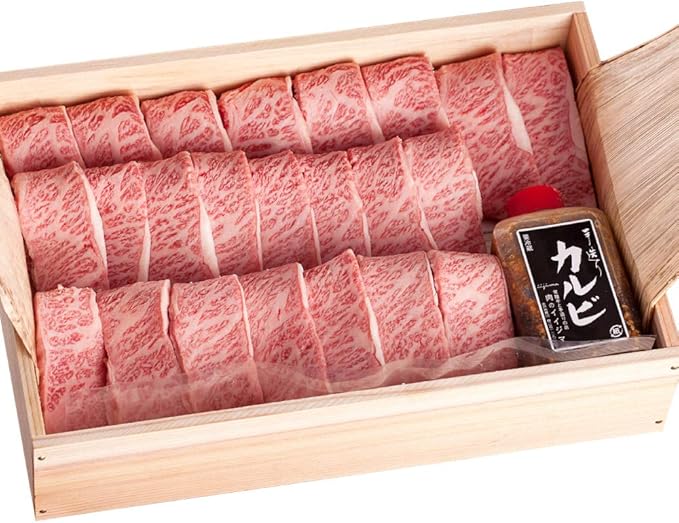 Amazon 肉のイイジマ お中元ギフト 肉 食べ物 焼き肉 常陸牛 A5 焼肉 カルビ 560g 内祝い お返し 出産 結婚 誕生日 メッセージカード 茨城 肉のイイジマ 牛肉 通販