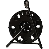 Woods 22849 Metal Extension Cord Reel Stand In Black, Heavy Duty, Quick Snap Together Design, Sturdy and Durable Stand, Easy 