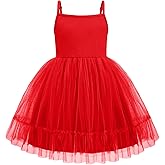 Arshiner Toddler Girls Tulle Dress Rainbow Tutu Birthday Princess Dresses Formal Photoshoot Outfit Summer Clothes 2-6T