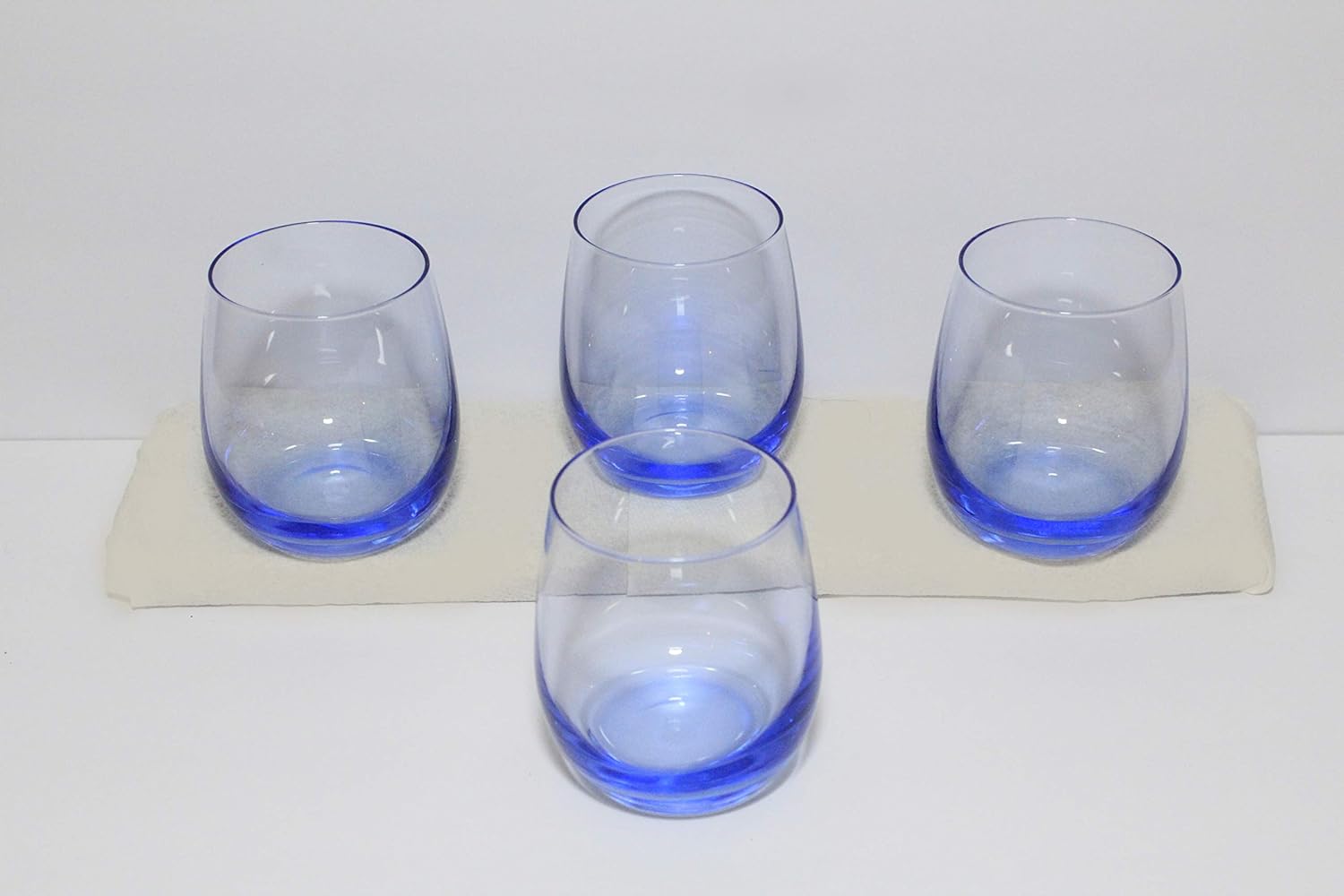 Naturally Colored Royal Blue Wine Glass Tumblers Wine Glasses