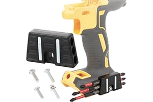USEAMIE Upgrade Magnetic Bit Holder with 6 Magnetic Holes for Secure Mounting on Belt Buckle Screws for Dewalt, Ridgid, Makita, Bosch, Ryobi, Milwaukee and More