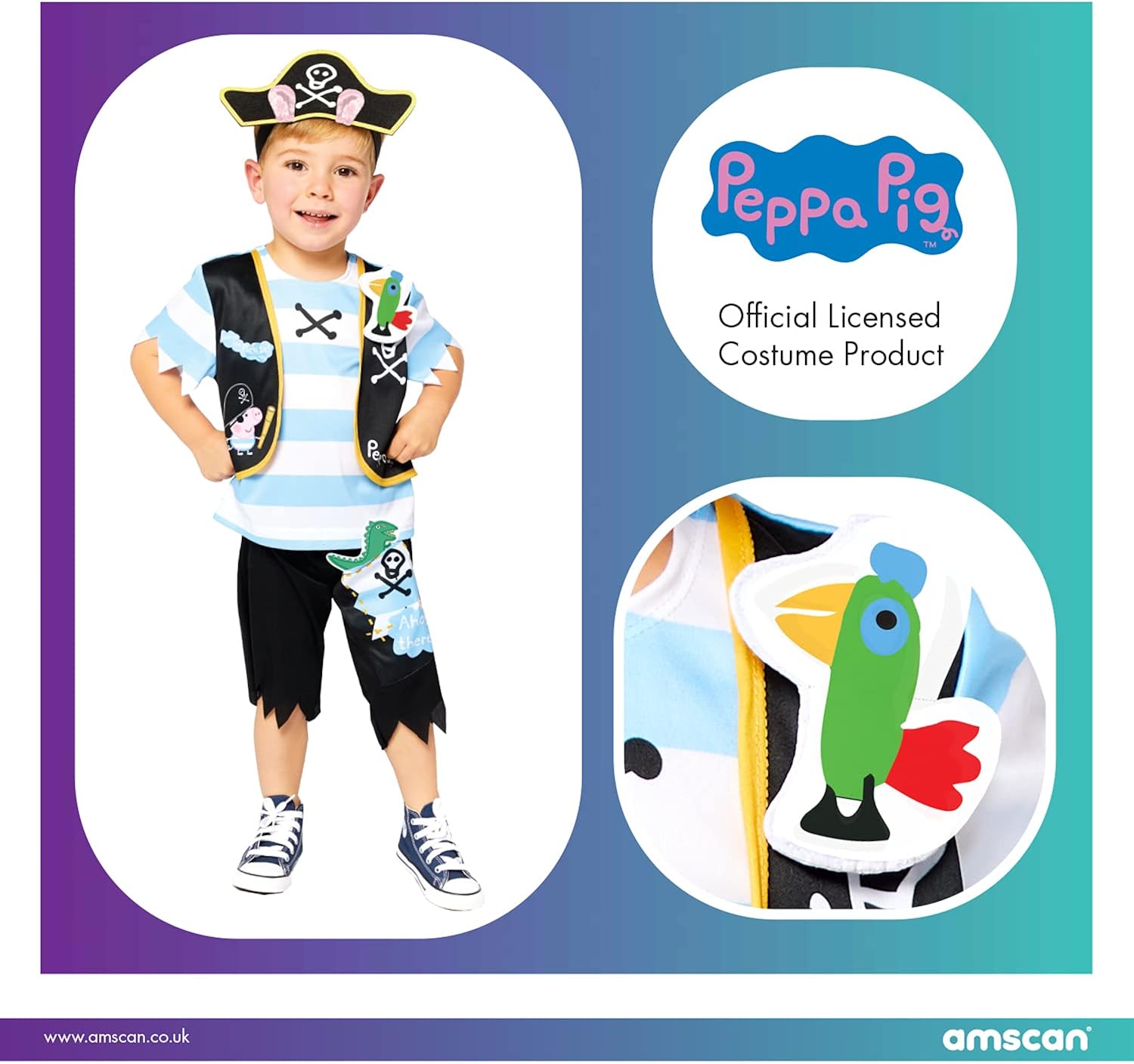 Amscan 9904194 Childs Official Dr Seuss – The Cat In The Hat Licensed Jumpsuit Fancy Dress Costume 4 6 Years