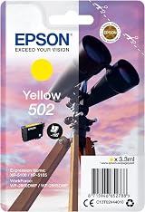 Epson 502 Yellow Ink Cartridge Genuine for XP-5100 XP-5105 WF-2860 WF-2865