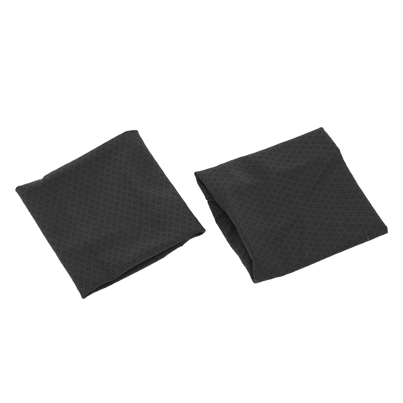 Dilwe 2PCS Cooling Wristband for Sports, Breathable Ice Silk Wristbands for Men Women, Sweat Absorbing Elastic Wrist Band for Athletic Exercise (Black)