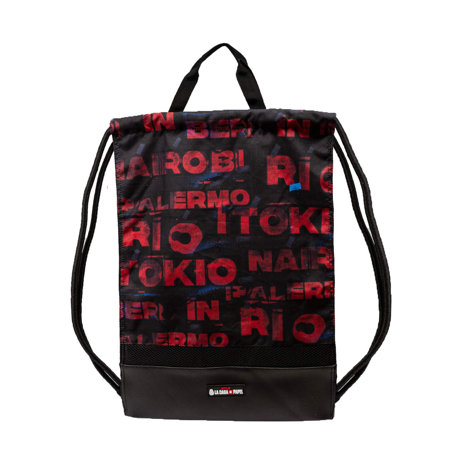 Money Heist Cities-Storm Drawsting Bag Handle