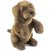 Folkmanis Sitting Dog Hand Puppet, Brown