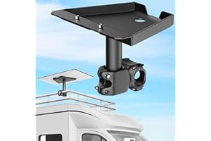 PICURA Starlink Gen 3 Rv Ladder Mount, Starlink Gen 3 Roof Rack,Starlink Pole Clamp Mount Adjustable Installation Range 0.8-1.17” for Poles, Roofs, SUVs, and Outdoor Use