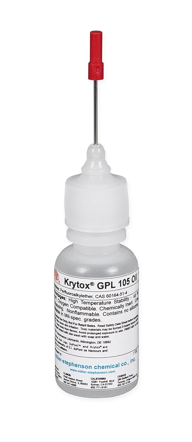 Chemours Krytox GPL105 1oz Needle Nose Bottle - Industrial Oil
