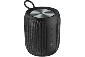 MIATONE QBOX - 16W Bluetooth Speaker IP67 Waterproof Speaker with Deep Bass, Portable Speakers for Beach Camping Accessories, Gifts for Men Fathers Him - Black