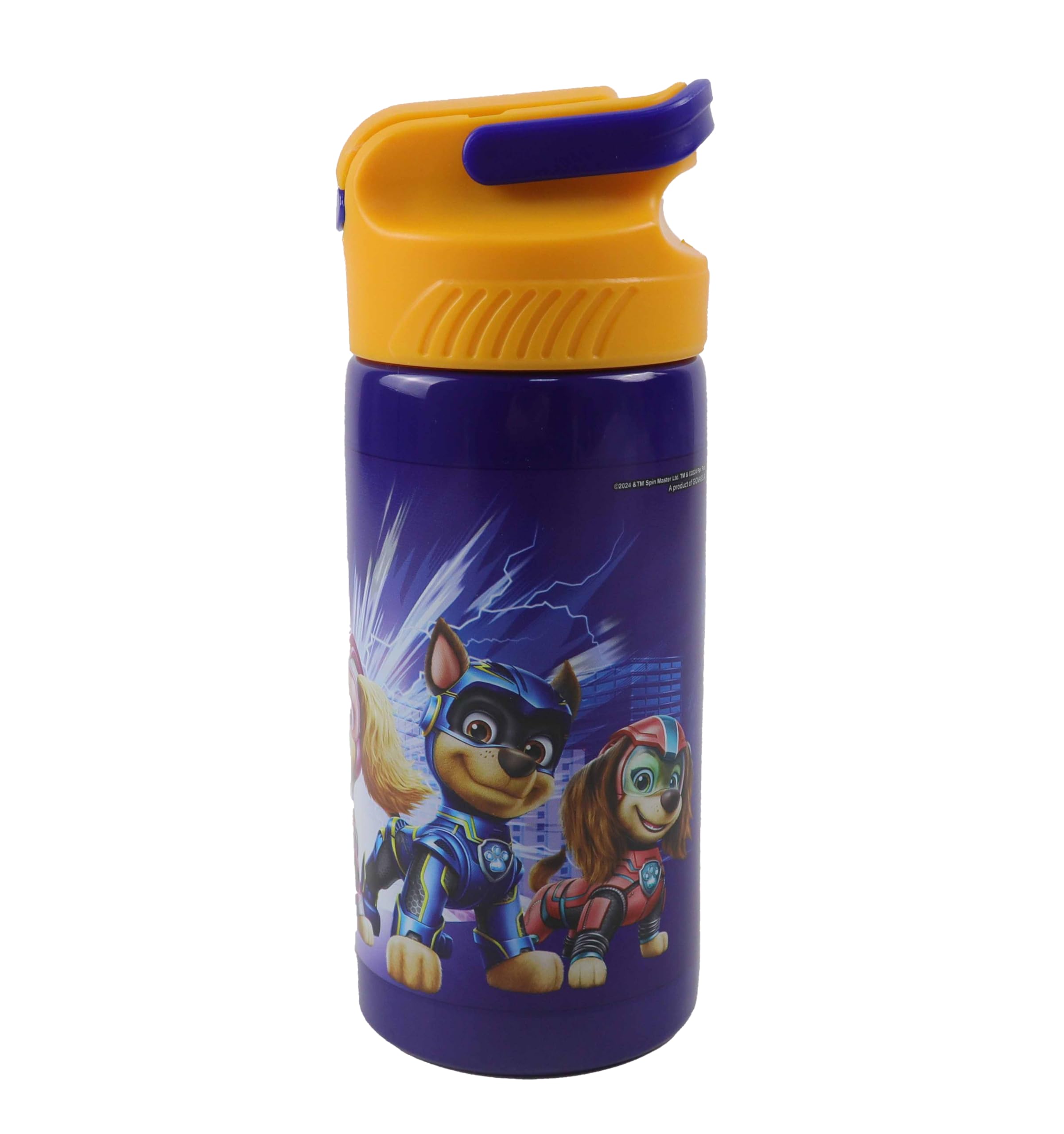 OM SUPPLIES Characters Reusable Aluminium Sipper Water Bottle Drink Bottle with built-in handle for Easy Carry School Lunch Kids Childrens 500ml (P)