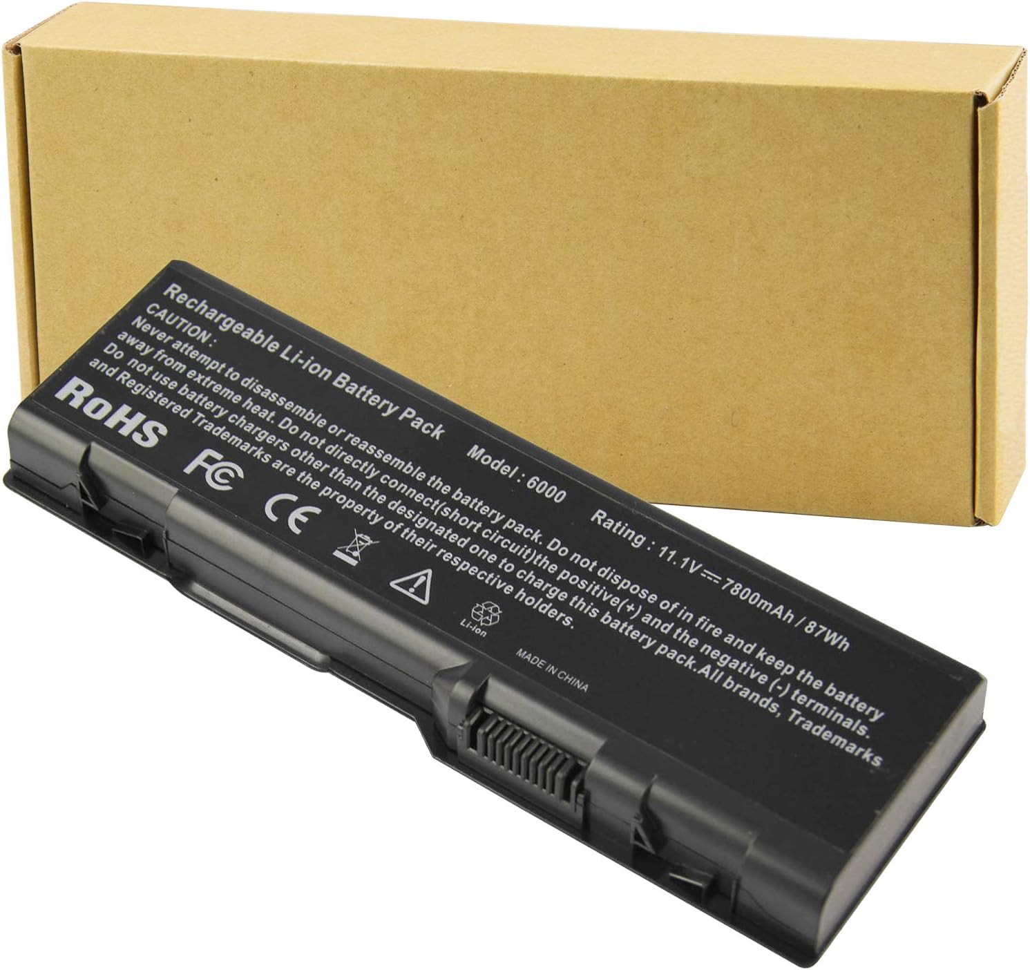 New Extended 9Cell 7800mAh Laptop Battery fit Dell Inspiron 6000 9200 9300 9400 E1505n E1705 Precision M90 M6300 XPS M170 XPS M1710 Gen 2, D5318 GG574 U4873 310-6321 312-0339 312-0340 -Futurebatt