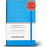 Panda Planner 2026 Undated Daily Planner 90 Day Planner &ndash; 3-Month Goal Setting &amp; Productivity Journal &ndash; VIA Strength-Based Happiness &amp; Organization Planner &ndash; Weekly &amp; Monthly Agenda &ndash; 5.75" x 8.25" Hardcover Light Blue