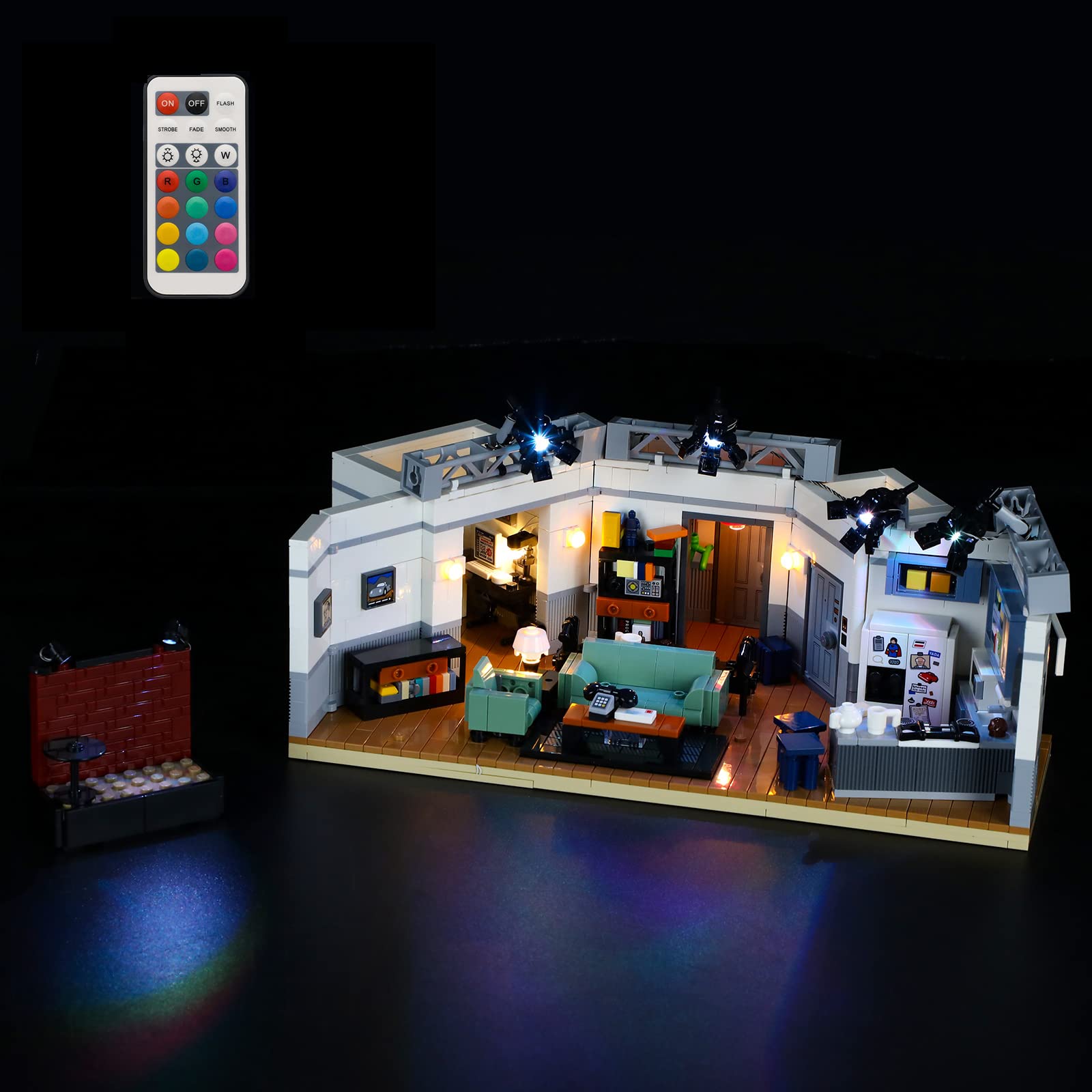 GEAMENT LED Light Kit (Remote Control) Compatible with LEGO Seinfeld Ideas 21328 Building Model (Building Set Not Included)