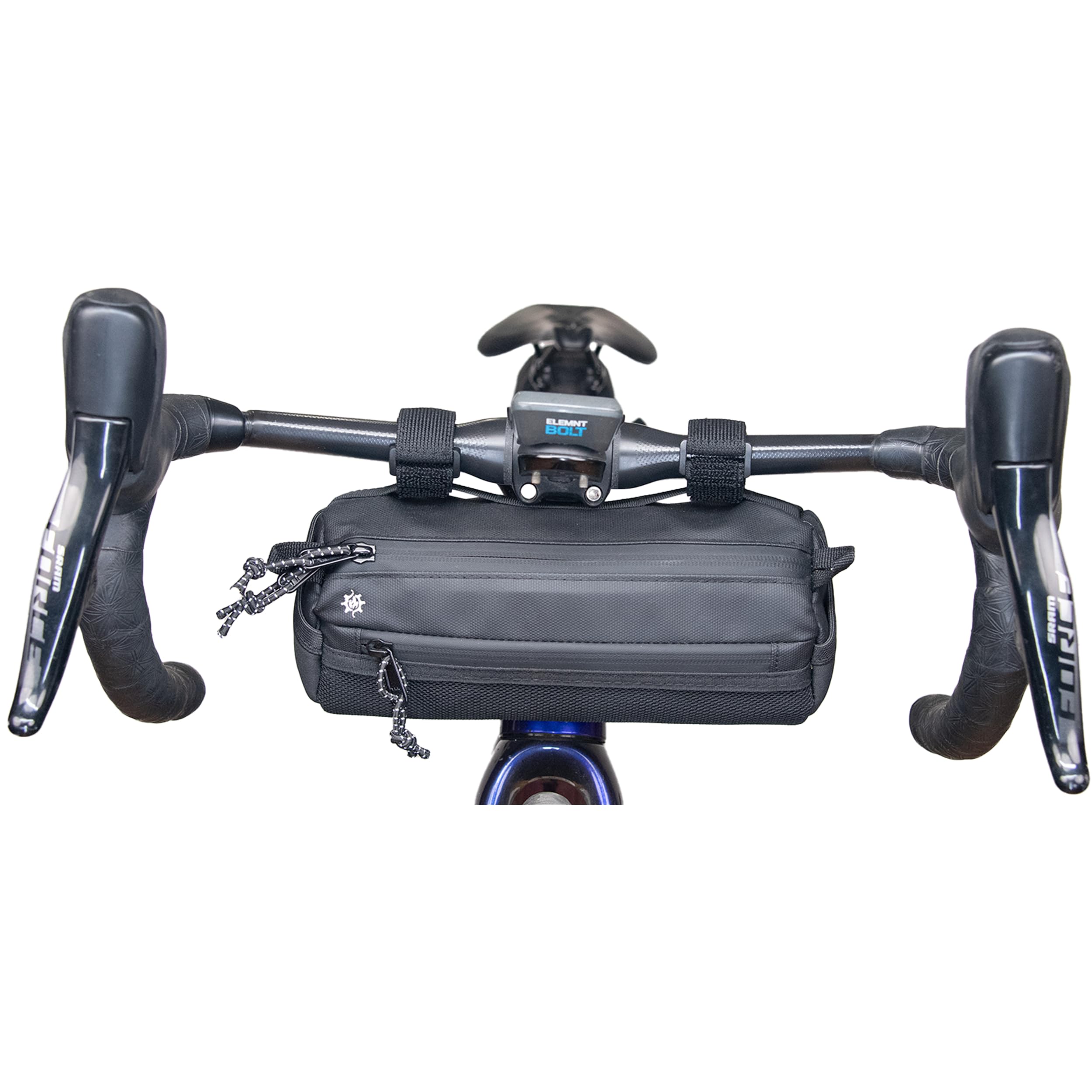 Lumiere & Co. Bike Handlebar Bag – Minimalist Design – 3 Size Options, Multiple Colors – Clip Straps, Shoulder Strap– (Black, Medium)