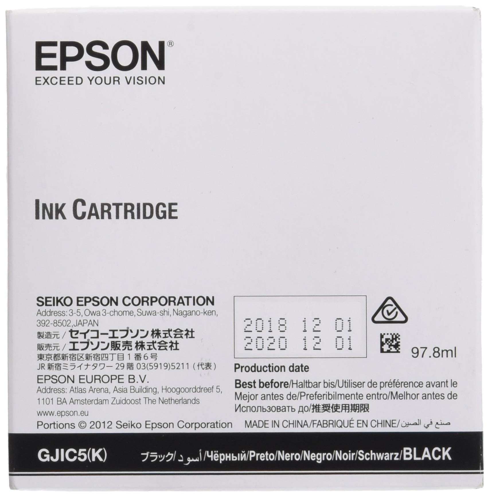 Epson S020563 Epson GJIC8 Inkjet Cartridge