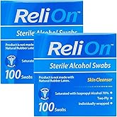 Sterile Alcohol Prep Pads, 70% Isopropyl, Individually Wrapped, 100 Ct | Great for Home, First Aid Kits, Sterilized