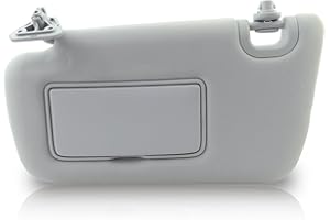 KMBNTU Gray Driver Side Sun Visor Compatible with Nissan Sentra 2013-2019 Replace Left Sun Protection Shade 96401-3SG8A