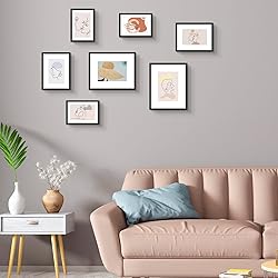 Frametory, 8x10 Aluminum Frames with Mats for 5x7
