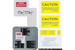 XMK Generator Interlock Kit for Siemens 100 Amp or Murray 100 Amp Panels, Professional and Interlock Kit, 7/8-1 1/4" Spacing Between Main and Branch Breakers