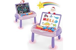 Cokzer Gift for 1-2 Year Old Girls, Toddler Girl Toys with Magnetic Letters and Numbers, Learning and Educational Toys for 1 2 Year Old, Girls Birthday (Unicorn Pink)