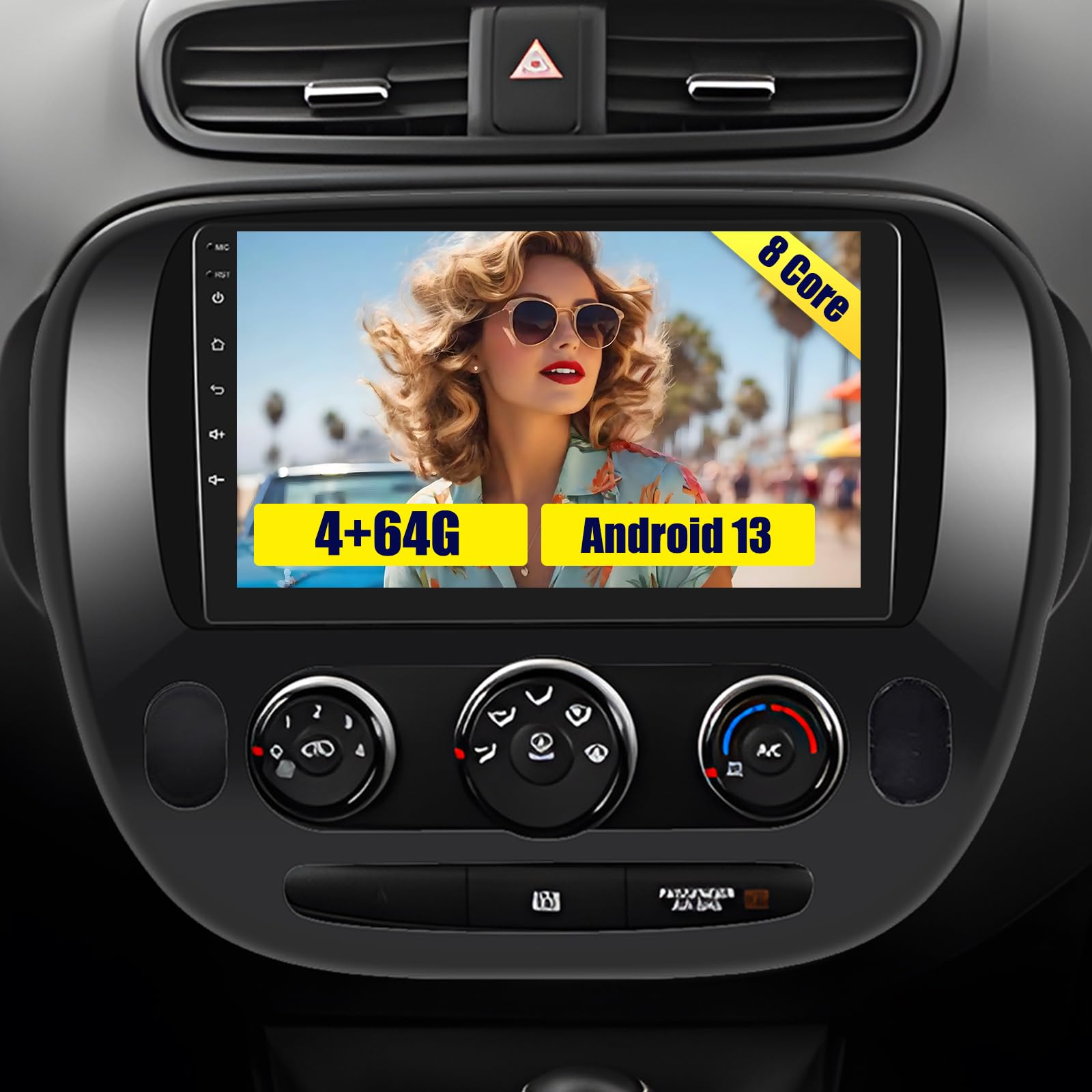 Photo 1 of [8 Core 4G+64G] Radio for Kia Soul 2014-2017 (Manual A/C) with Wireless Carplay, 9 Inch IPS Touch Screen for Soul Radio Head Unit, Bluetooth 5.0, 32 EQ, GPS Navigatrion, 5GHz WiFi, 59UI, 1280 * 720