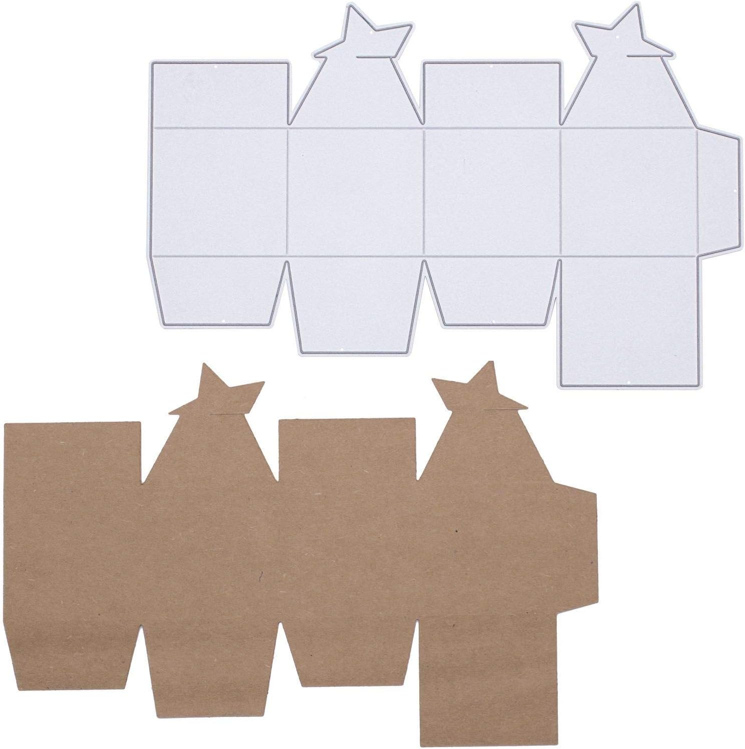 Vaessen Creative Craft Cutting Die, Star, Make Your Own Gift Bag, Jewellery Box, Advent Calendar - Image 5
