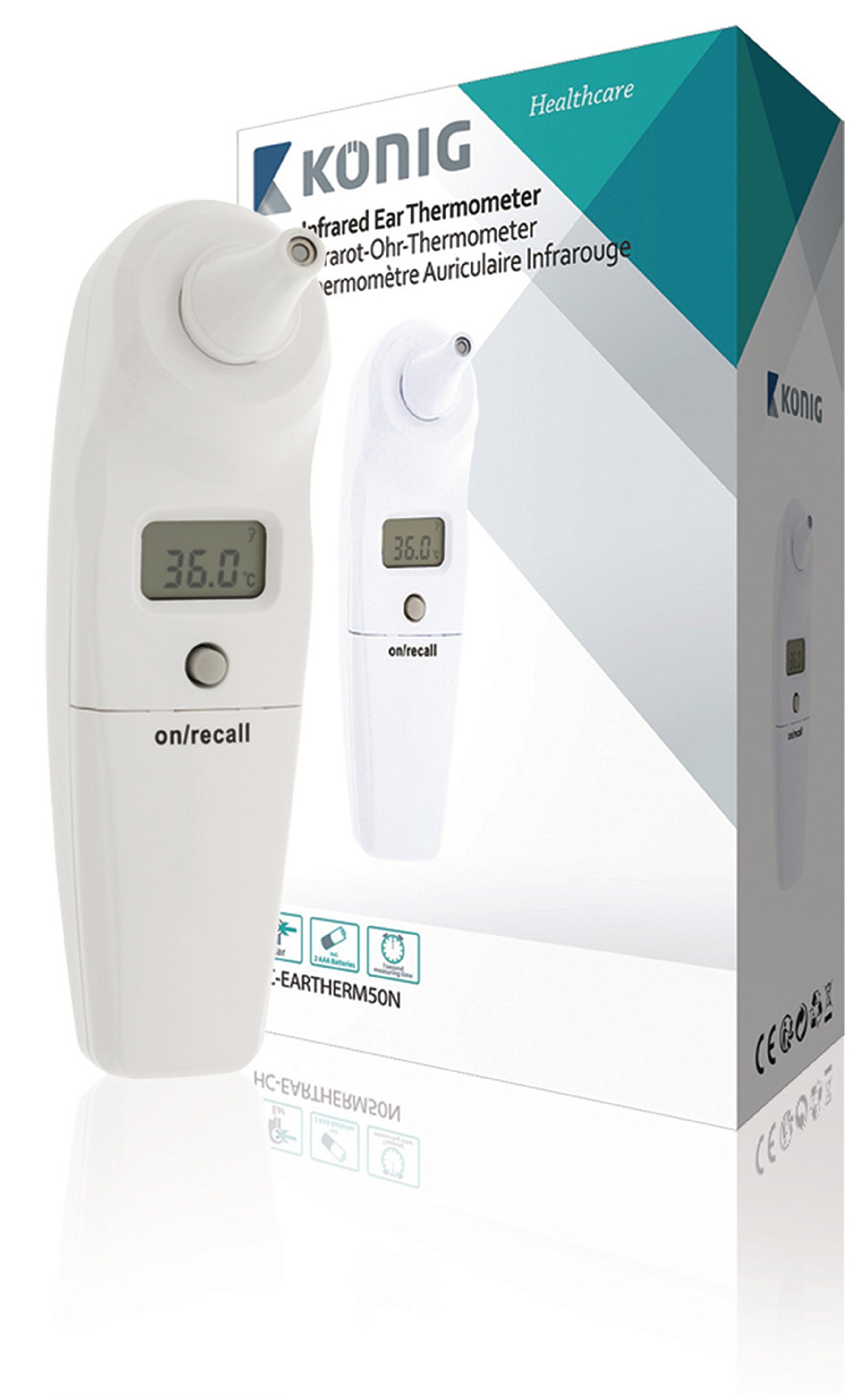 König HC-EARTHERM50N Infrared Ear Thermometer