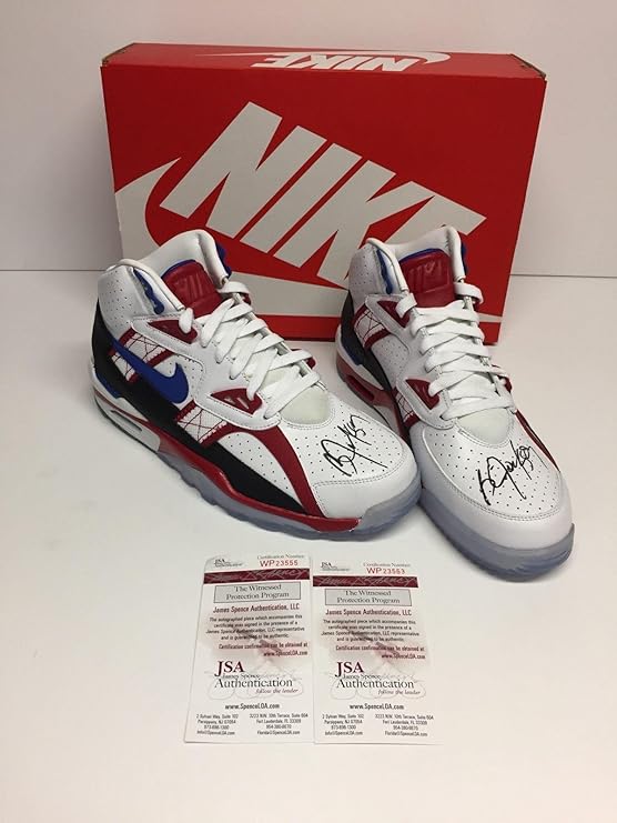 Bo Jackson Dual Signed Nike Air Trainer SC High LE QS *Bo Bo Jackson Dual Signed Nike Air Trainer SC High LE QS *Bo