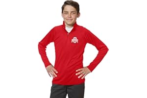 Little King NCAA Youth Boys 1/4 Zip Pullover Wind Shirt-100% Polyester-Sizes YS YM YL YXL