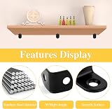 Vaktop Small Angle Brackets 16pcs L Brackets 20x20mm Stainless Steel Black view 2