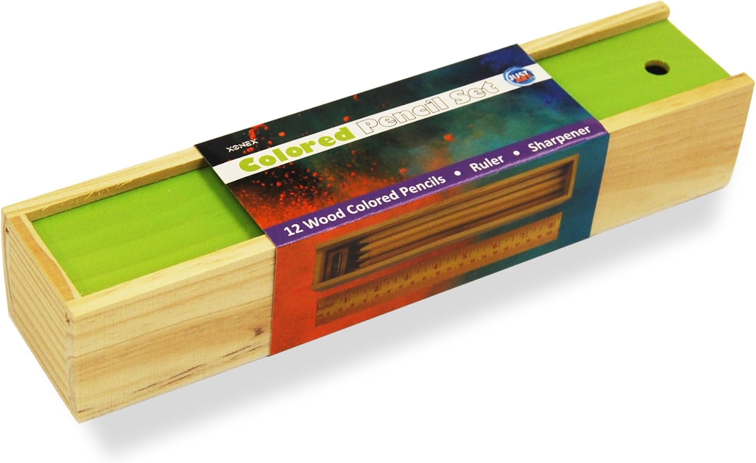 Xonex Colored Pencil Set Green (30138) Office Products