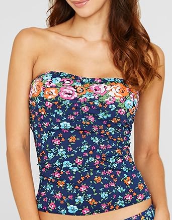 womens strapless tankini top