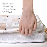 GLLQUEN BABY 4Pack Moses Basket Fitted Sheets 100% Microfiber view 4