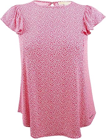 michael kors red leopard dress