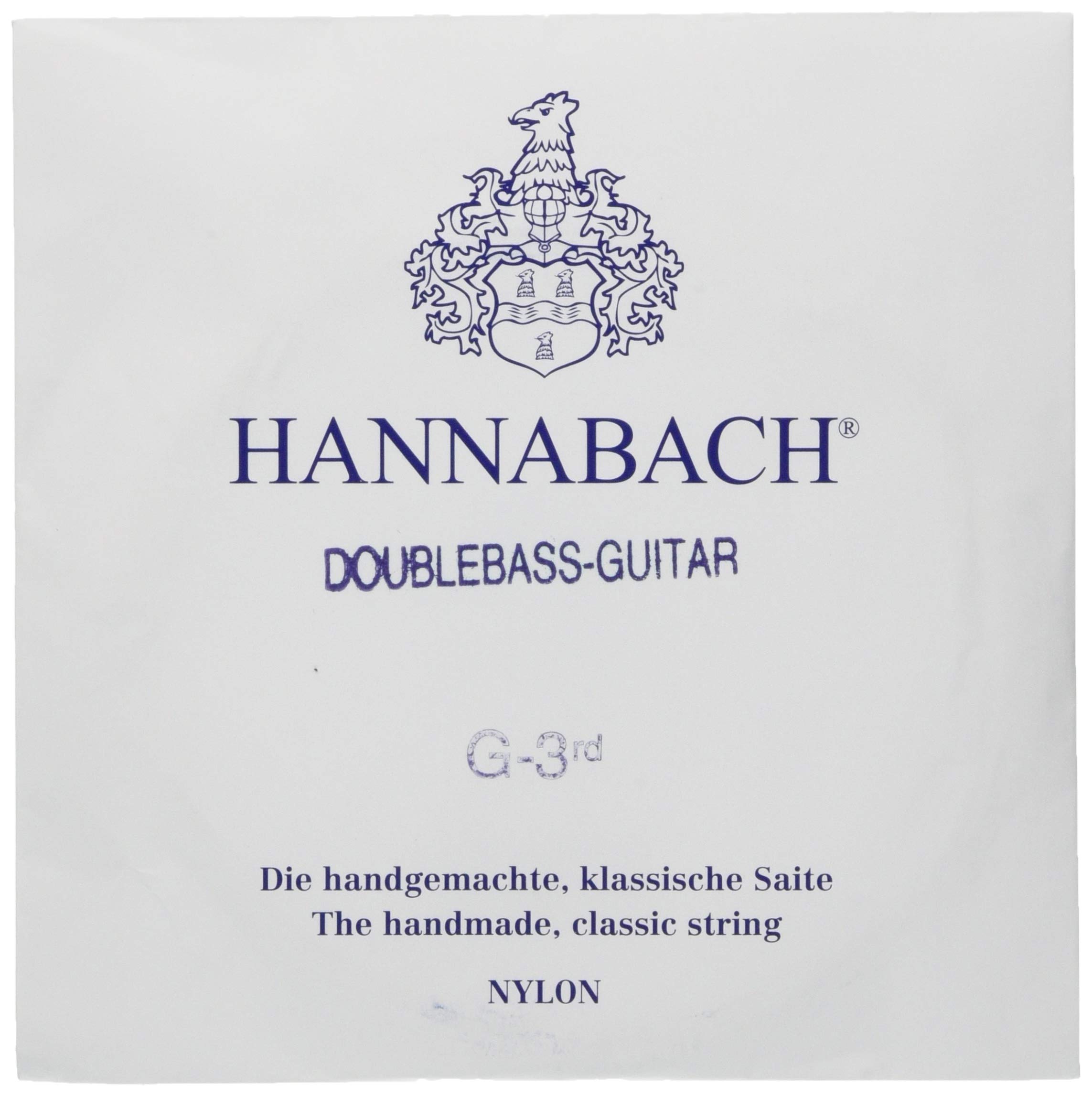 Hannabach Classical Guitar Strings Series 841 Medium Tension for Contrabass Guitar, silver-plated wound, scale 750 mm - G3-8413MT — image 1