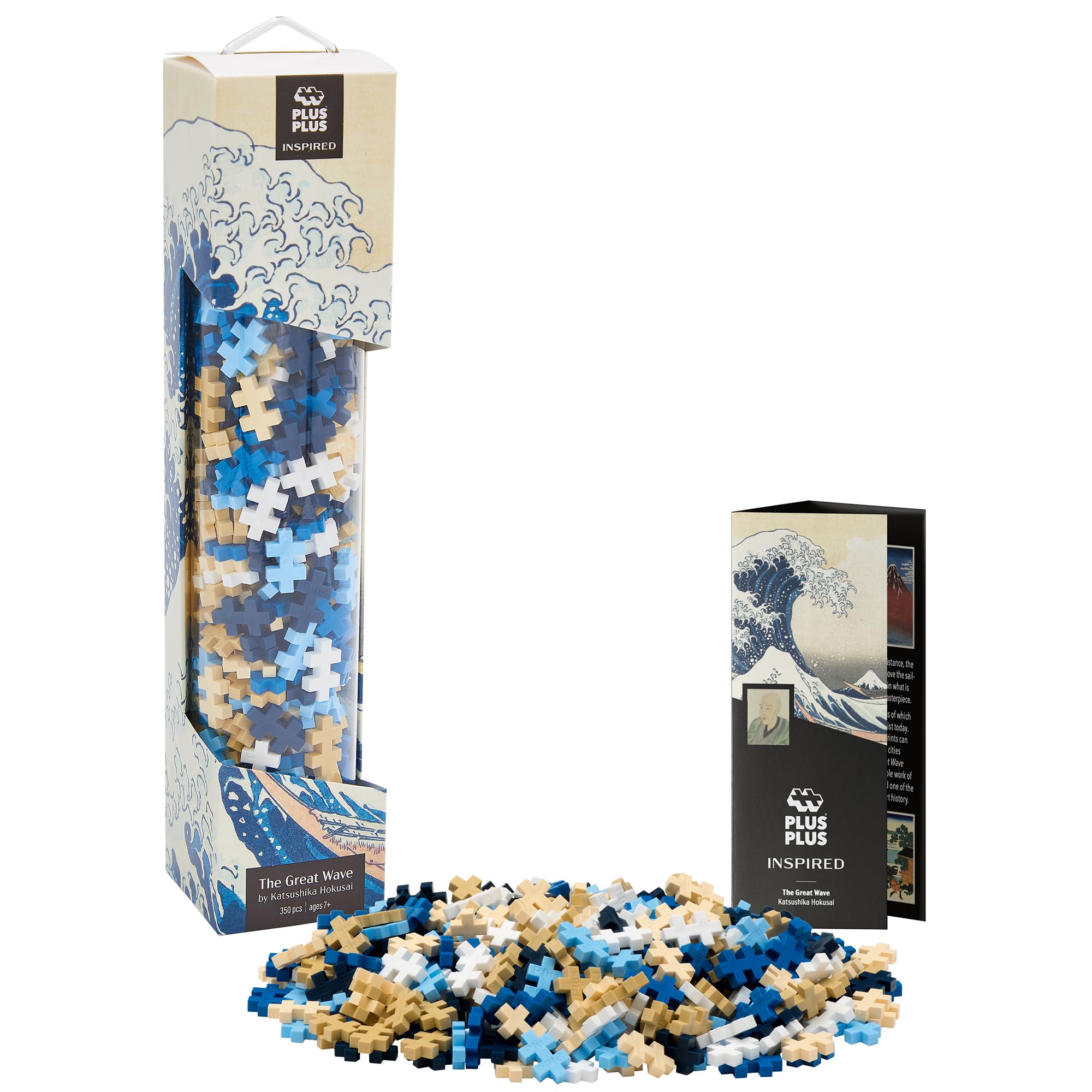 PLUS PLUS Building Art Set - 350pc Hokusai's the Great Wave - Unique Wall Art, Home Decor, For Adults and Children Ages 5+, STEM Learning Resources — image 1
