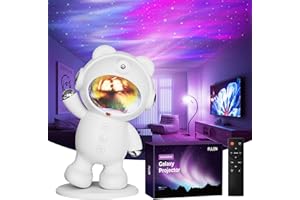 FULEN Galaxy Projector for Bedroom,Star Projector Cute Night Light for Kids,Aurora Ceiling Light, LED Lights for Kids Room Decor Aesthetic,Gift for Teen Girls&Boys,White
