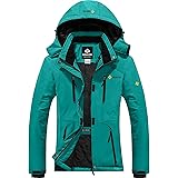 GEMYSE Women's Waterproof Ski Snow Jacket Insulated Winter Windproof Fleece Jacket with Hood