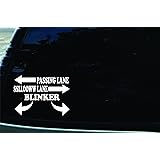 Southern Fried Decals 7" X 5" Passing Lane Slow Lane Blinker Funny Vinyl Die Cut Decal for Your Car, Truck, Laptop, Window