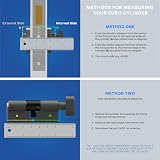 XFORT Brass 45/55T Thumb Turn Euro Cylinder Lock 100mm UPVC Door view 3